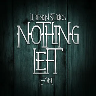 Nothing Left font