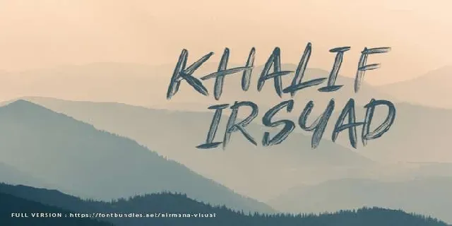 Khalif Irsyad font