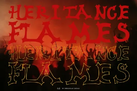 Heritance Flames font