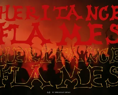 Heritance Flames font