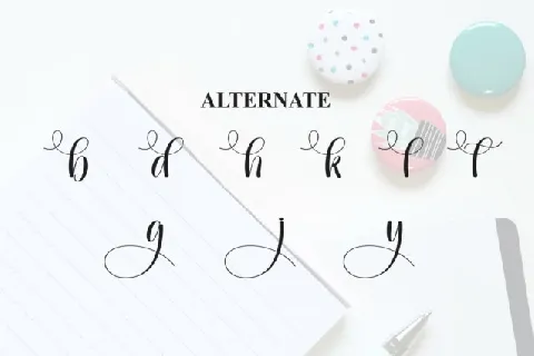 Badge Calligraphy font