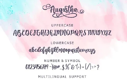 Augustha Script font