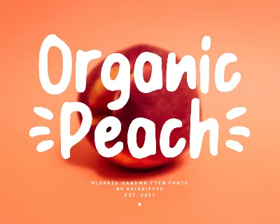 Organic Peach DEMO font