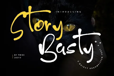 Story Basty font