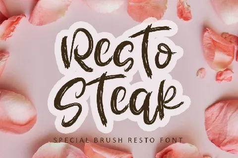 Resto Steak font