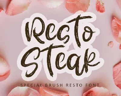 Resto Steak font