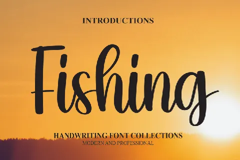 Fishing font