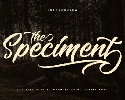 The Speciment font