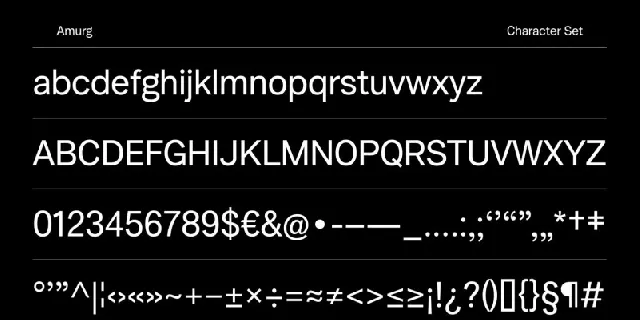 AMURG Typeface font