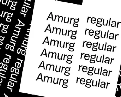 AMURG Typeface font