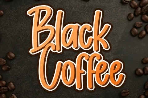 Black Coffee Display font
