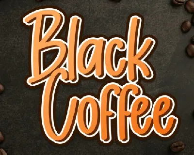 Black Coffee Display font