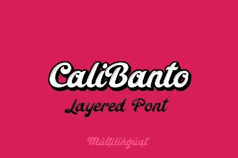 CaliBanto font
