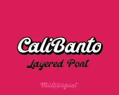 CaliBanto font