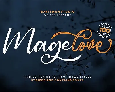 Magelove Handlettering font