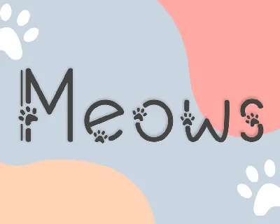 Meows Fancy font