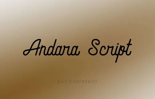 Andara font