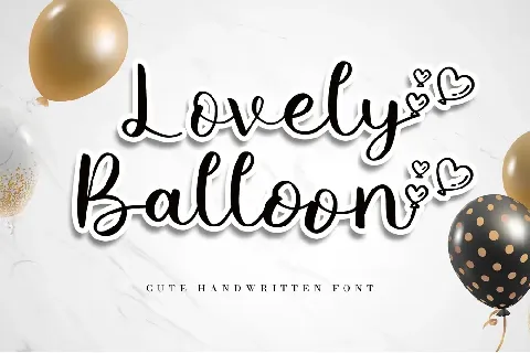 Lovely Balloon font