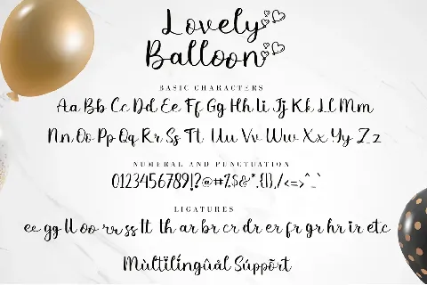 Lovely Balloon font