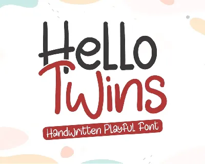 Hello Twins - Personal Use font