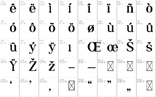 Grillages font