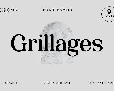 Grillages font