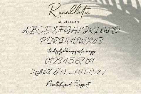 Ronallatie font