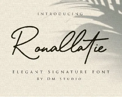 Ronallatie font