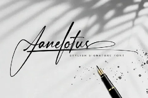 Janelotus Handwritten font