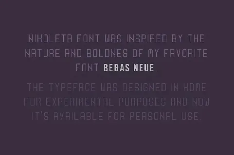 Nikoleta Typeface font