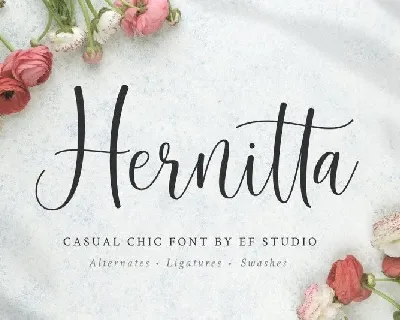 Hernitta font