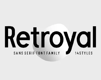 Retroyal font