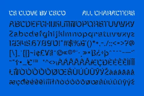 CS Clove font