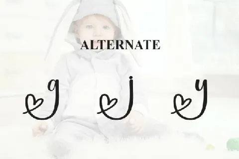 Cute Baby Script font