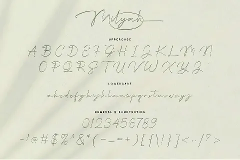 Milyah font