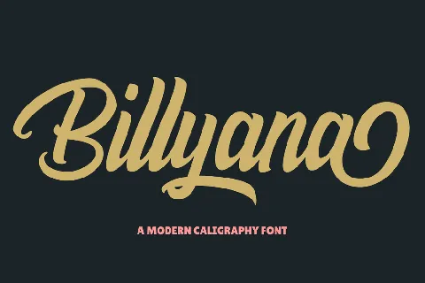 BillyanaPersonalUseOnly font