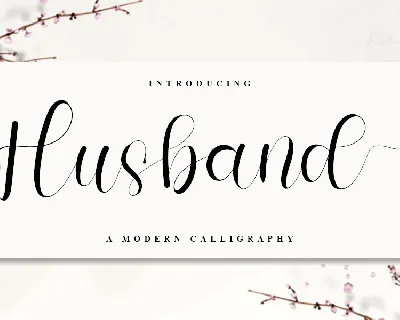 Husband font