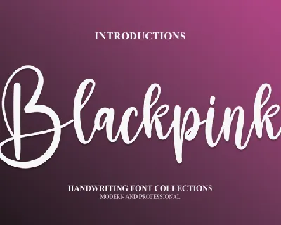 Blackpink font