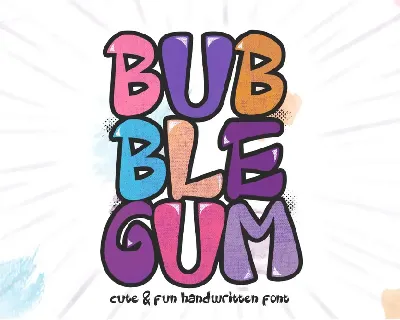 Bubblegum font