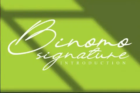 Binomo Handwritten font