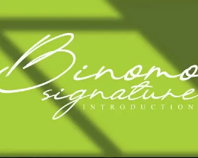 Binomo Handwritten font