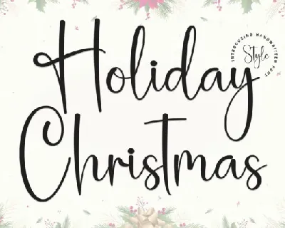 Holiday Christmas Script font