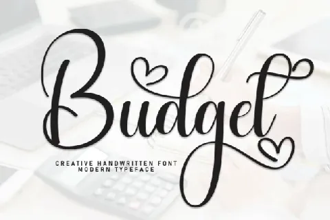 Budget Calligraphy font