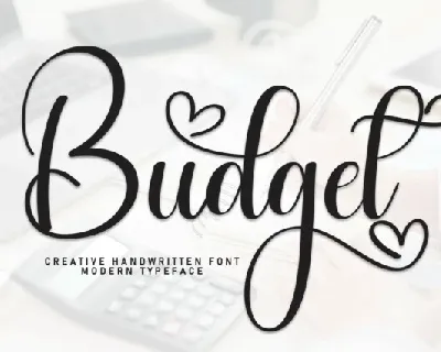 Budget Calligraphy font