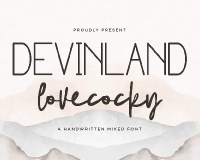 DEVINLAND lovecocky Free Trial font