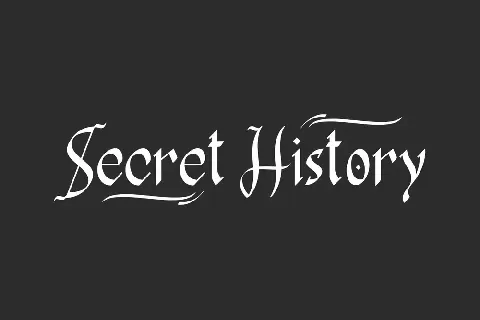 Secret History Demo font