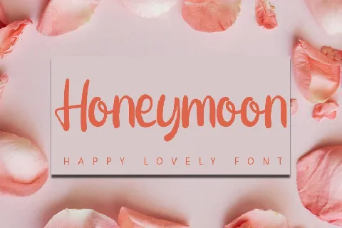 Honeymoon Script Typeface font