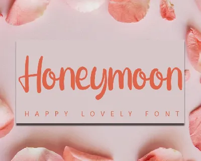 Honeymoon Script Typeface font