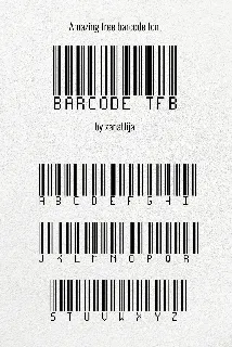 Barcode font