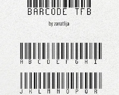 Barcode font